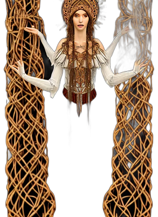 jewelry, crown, staff, mask transparent PNG cut-out