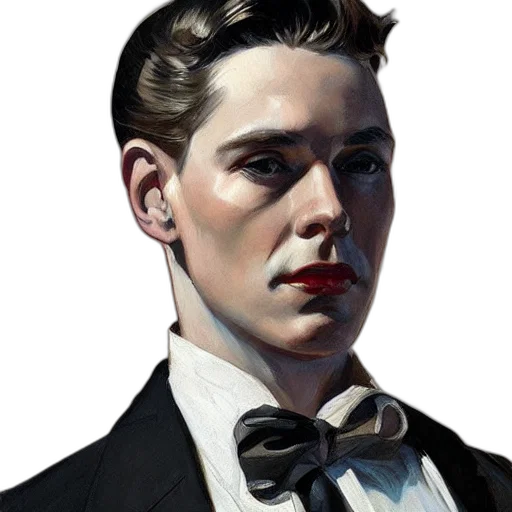 face, staff, photorealistic, oil painting transparent PNG cut-out