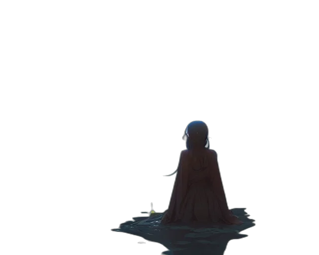 dress, crown, creature, sword transparent PNG cut-out