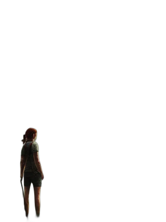 dress, robot, creature, staff transparent PNG cut-out