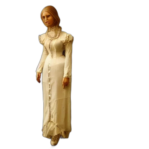 dress, 3d render, concept art, victorian transparent PNG cut-out