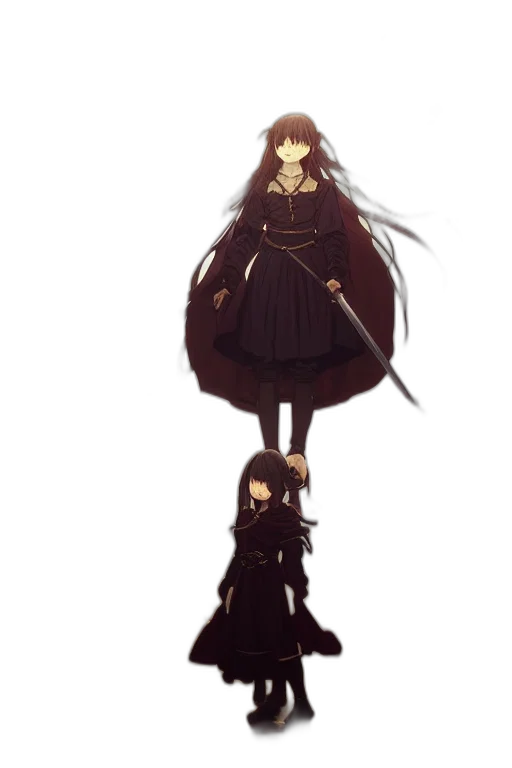 dress, sword, staff, weapon transparent PNG cut-out