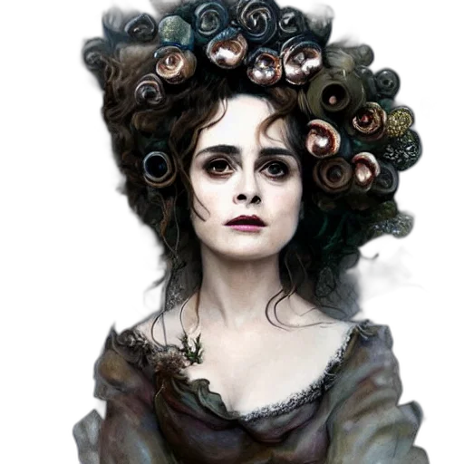 dress, crown, face, hair transparent PNG cut-out