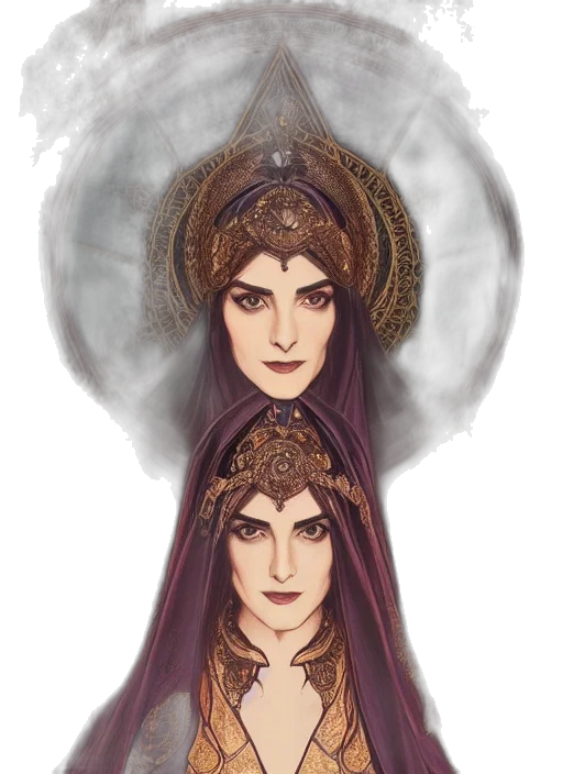 crown, face, mask, fantasy art transparent PNG cut-out