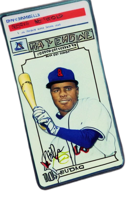 baseball, card, phone, number transparent PNG cut-out
