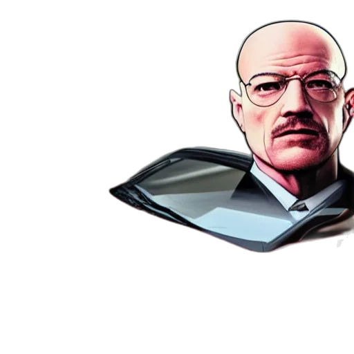 car, face, jacket, comic book art transparent PNG cut-out