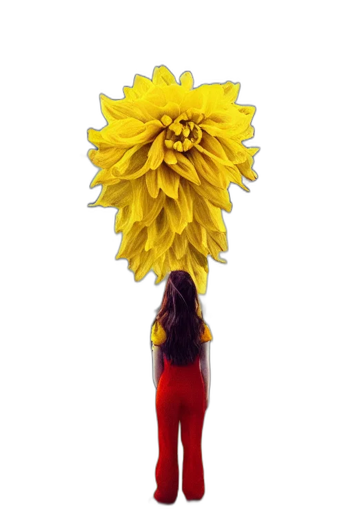 flower, dress, crown, staff transparent PNG cut-out