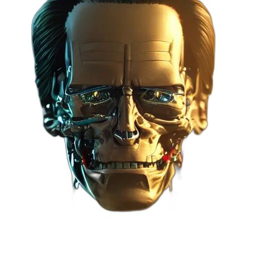 robot, face, mask, creature transparent PNG cut-out