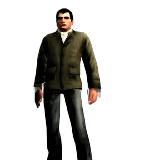 jacket, staff, 3d render, concept art transparent PNG cut-out