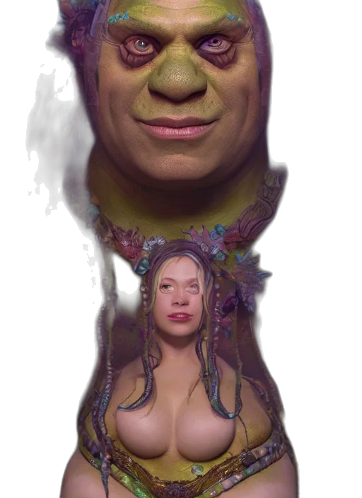 face, mask, creature, crown transparent PNG cut-out