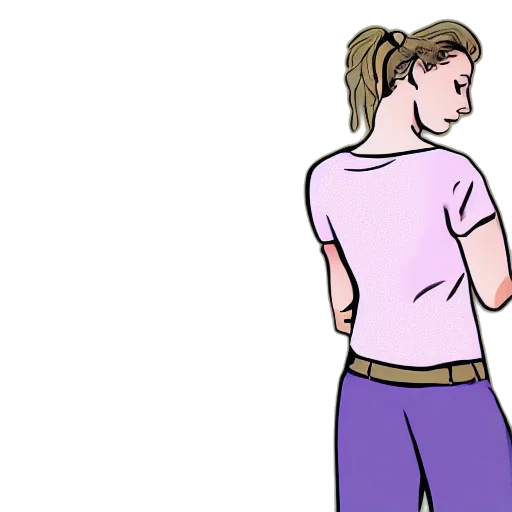jacket, dress, staff, cartoon transparent PNG cut-out