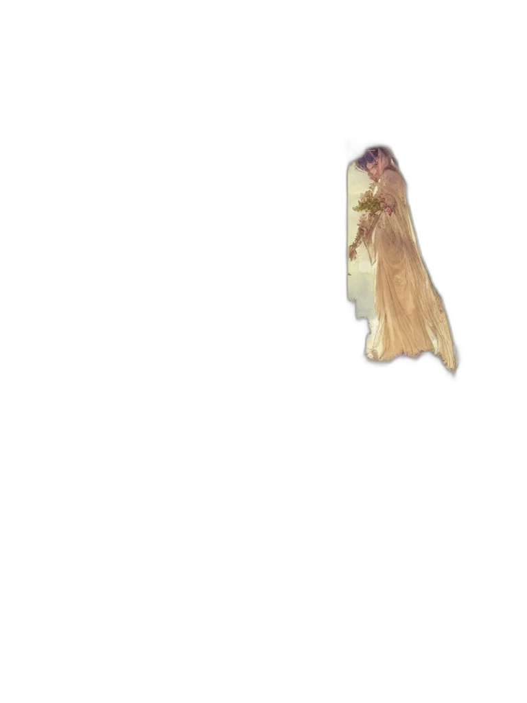 hair, dress, creature, jewelry transparent PNG cut-out