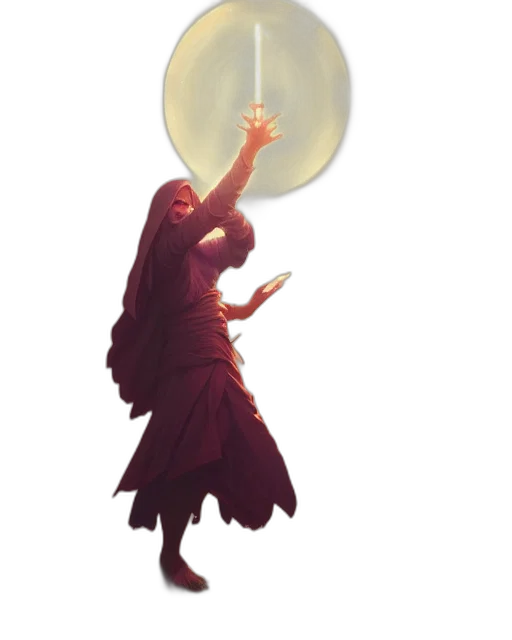 umbrella, dress, staff, concept art transparent PNG cut-out