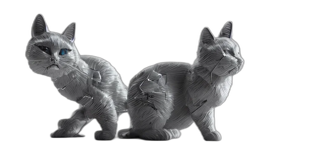 3d render, concept art, modern, cybernetic transparent PNG cut-out