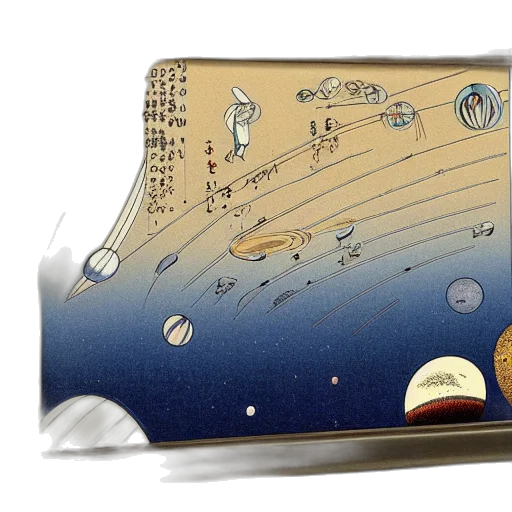 concept art, fantasy art, outer space, underwater transparent PNG cut-out