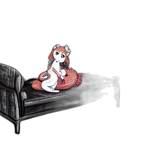 furniture, dress, creature, animal transparent PNG cut-out