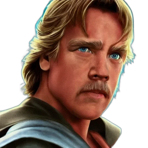 face, staff, photorealistic, comic book art transparent PNG cut-out