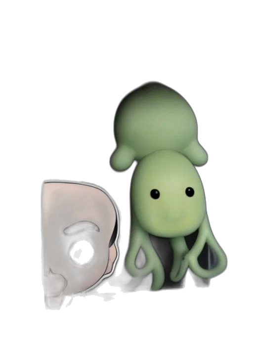 creature, animal, robot, hat transparent PNG cut-out