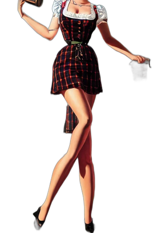 dress, concept art, cartoon, photorealistic transparent PNG cut-out