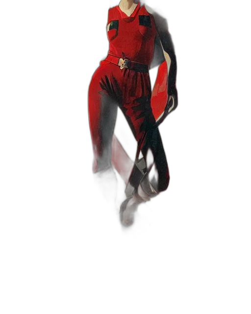 dress, mask, creature, staff transparent PNG cut-out