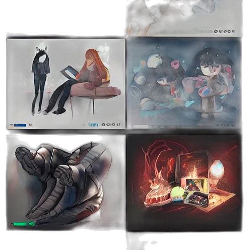 shoes, concept art, fantasy art, cyberpunk transparent PNG cut-out