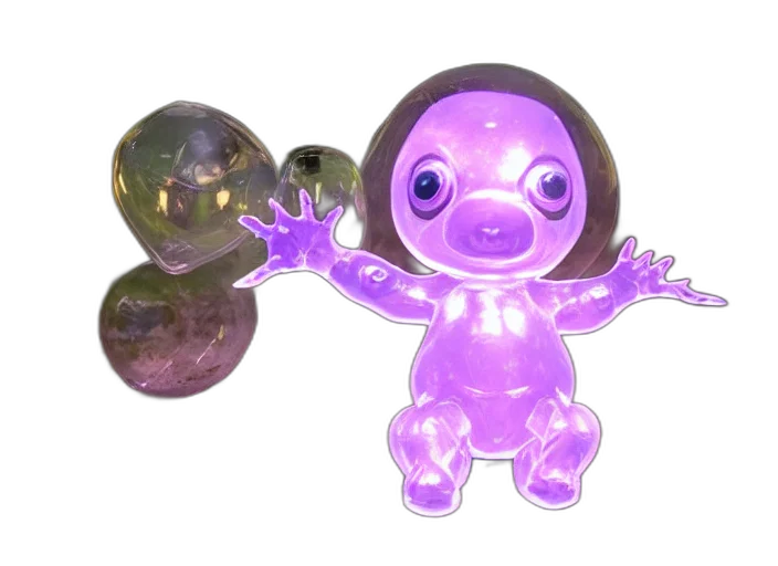 robot, creature, jewelry, 3d render transparent PNG cut-out