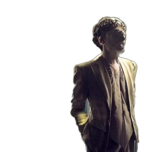 jacket, staff, robot, face transparent PNG cut-out