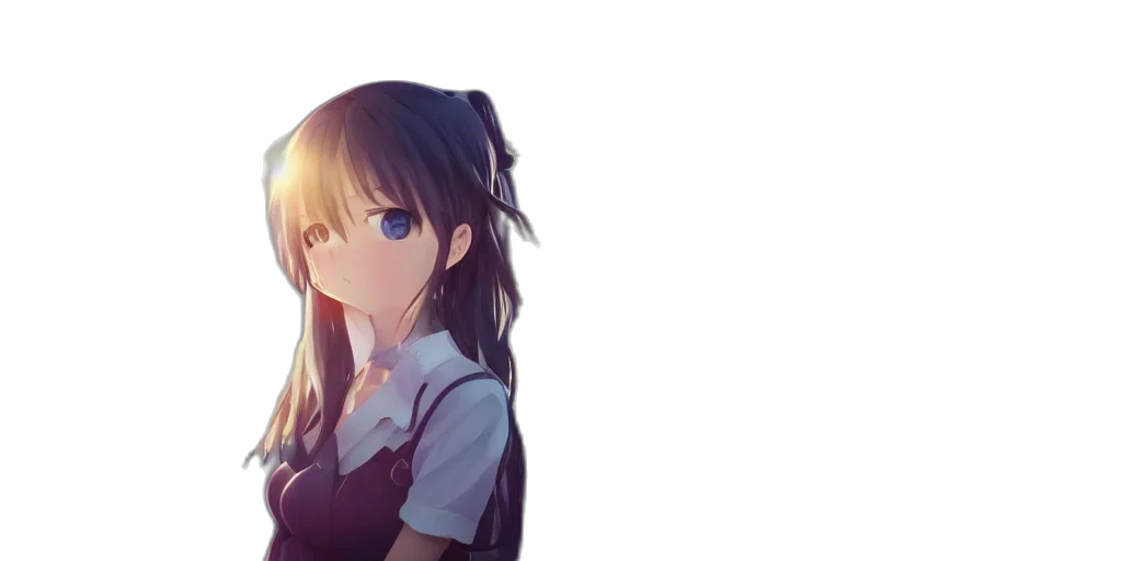 dress, face, staff, weapon transparent PNG cut-out