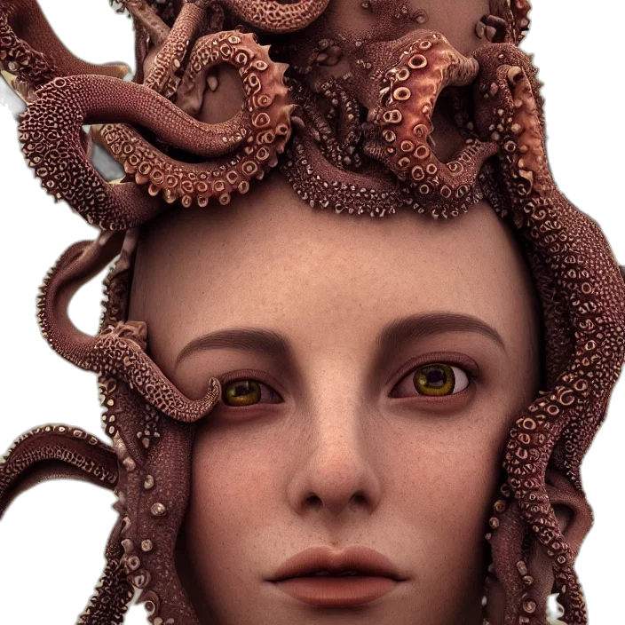 creature, crown, face, hair transparent PNG cut-out
