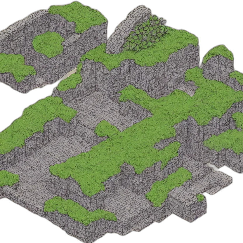 3d render, pixel art, concept art, fantasy art transparent PNG cut-out