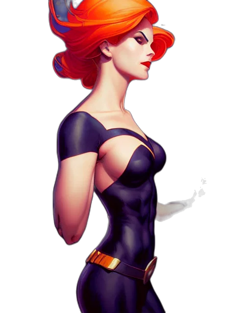 dress, hat, comic book art, pixel art transparent PNG cut-out