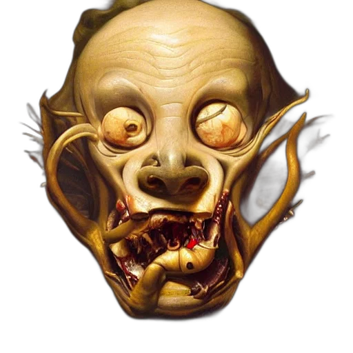 mask, face, creature, staff transparent PNG cut-out