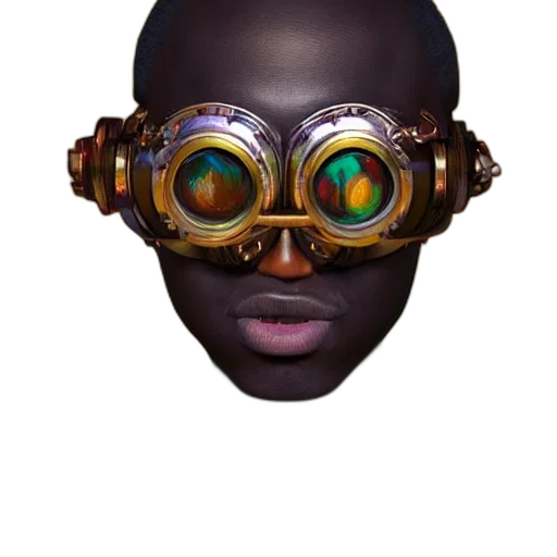 mask, face, robot, creature transparent PNG cut-out