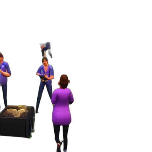 staff, furniture, 3d render, concept art transparent PNG cut-out