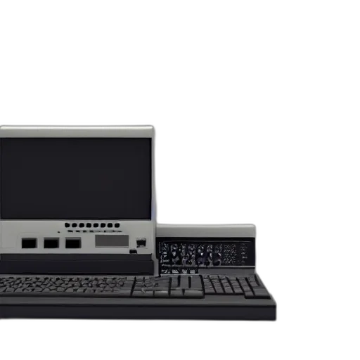 staff, 3d render, computer, pedestal transparent PNG cut-out