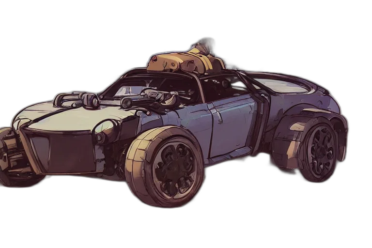 car, weapon, robot, concept art transparent PNG cut-out