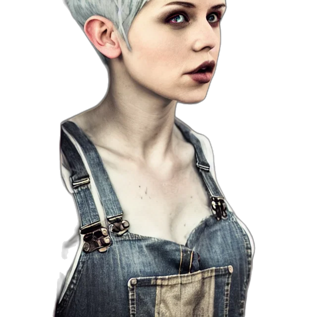 face, robot, hat, dress transparent PNG cut-out