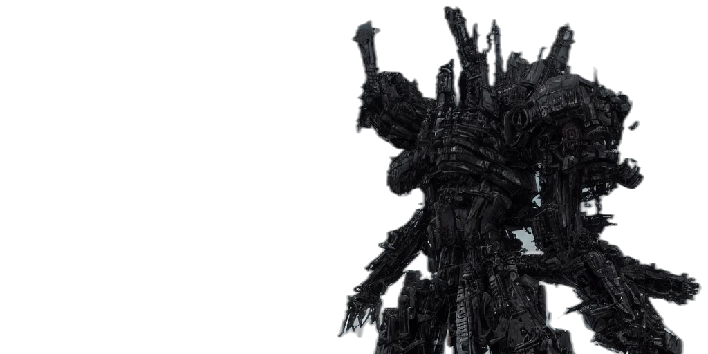 robot, creature, tree, weapon transparent PNG cut-out