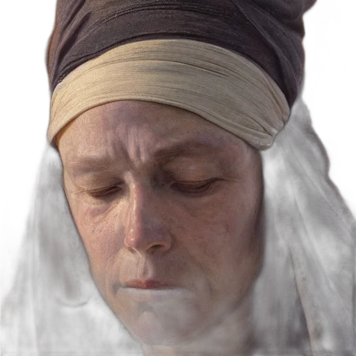 face, mask, hat, staff transparent PNG cut-out