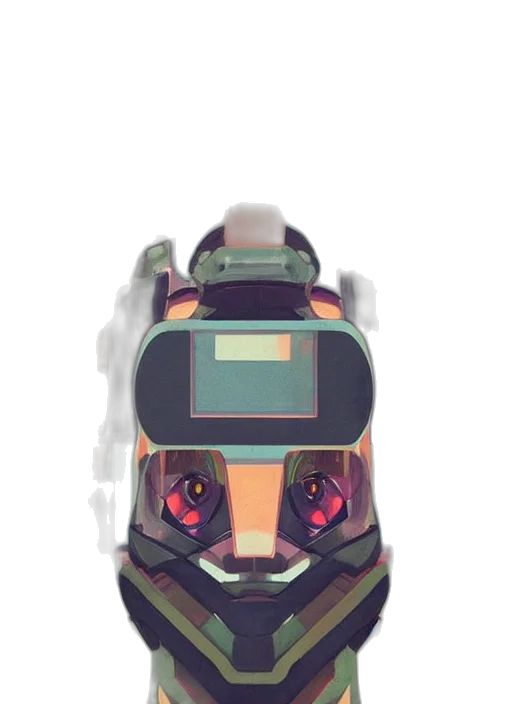 robot, mask, face, animal transparent PNG cut-out