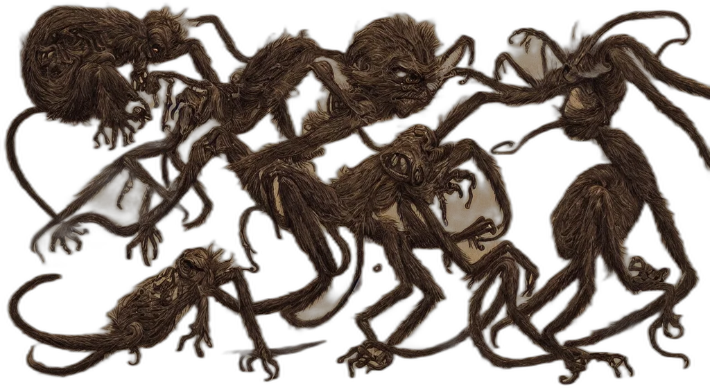 creature, animal, mask, concept art transparent PNG cut-out