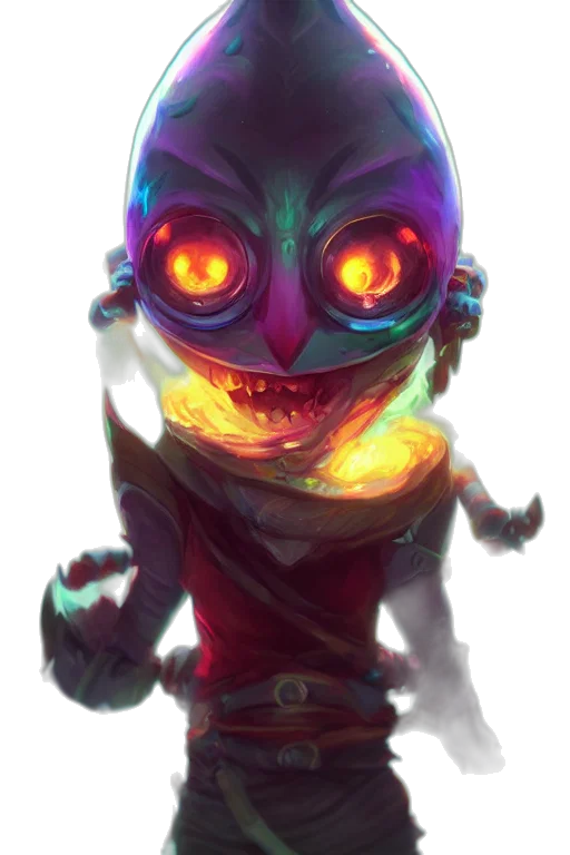 mask, staff, creature, face transparent PNG cut-out