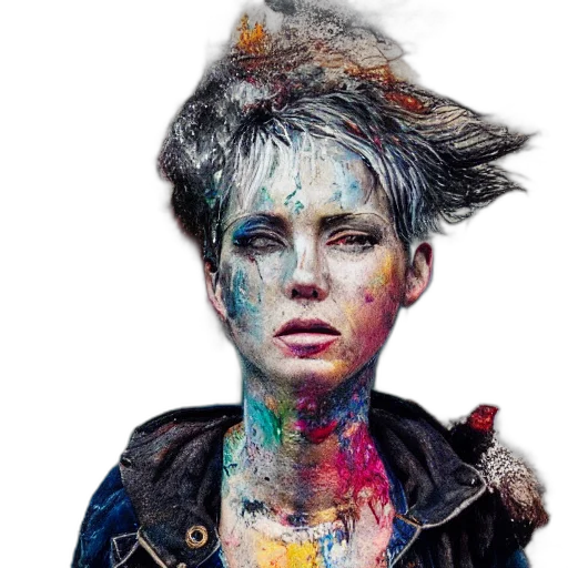 jacket, hat, face, hair transparent PNG cut-out