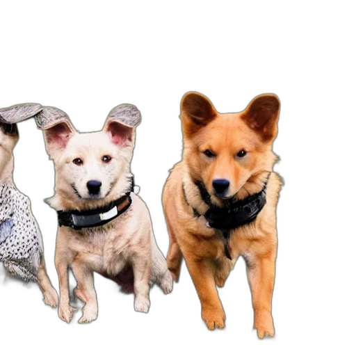 staff, animal, 3d render, photorealistic transparent PNG cut-out