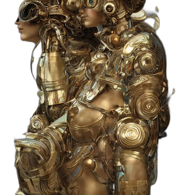 robot, mask, dress, weapon transparent PNG cut-out