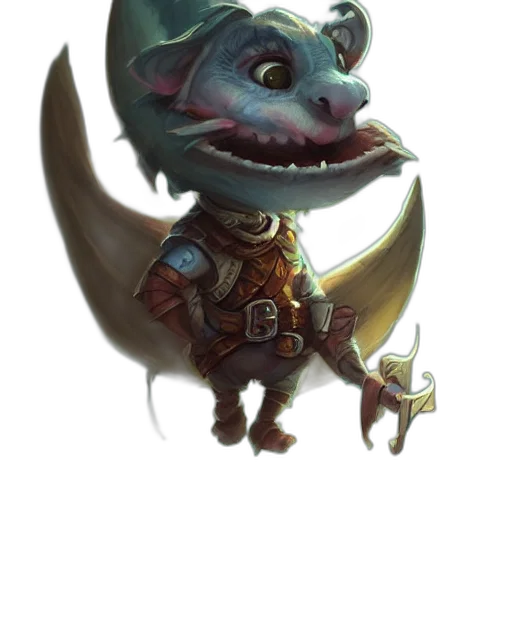 dragon, creature, staff, mask transparent PNG cut-out