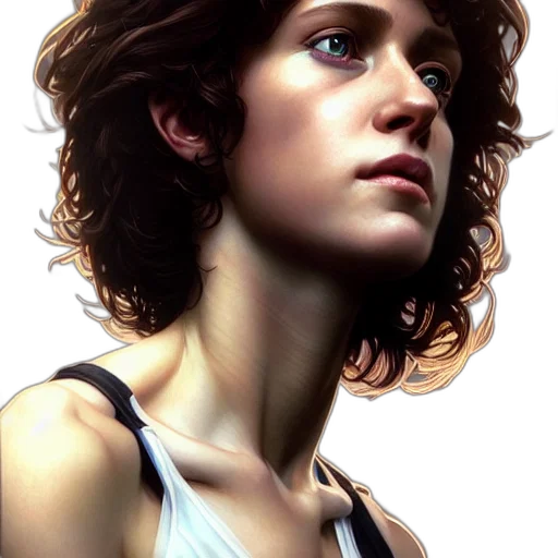face, robot, photorealistic, concept art transparent PNG cut-out