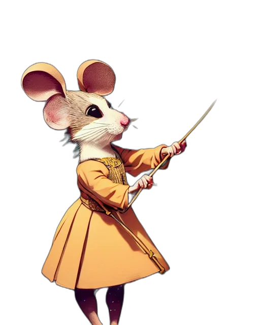 staff, animal, jacket, weapon transparent PNG cut-out