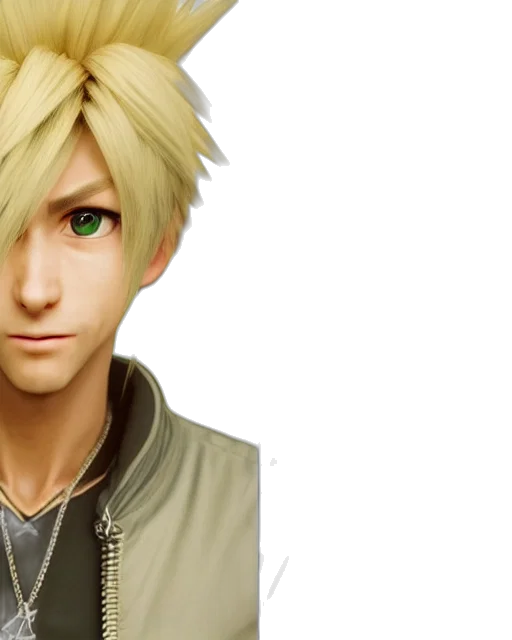 face, 3d render, photorealistic, concept art transparent PNG cut-out
