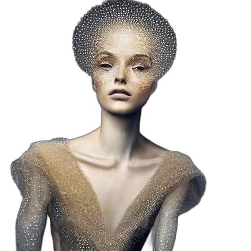 hair, dress, robot, jewelry transparent PNG cut-out